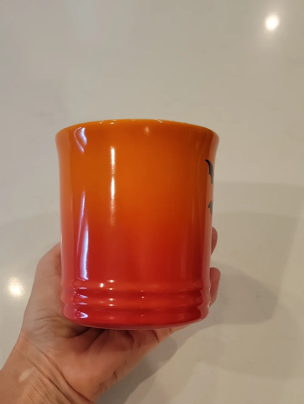 Retired NWOT Le Creuset Halloween Bat Mug